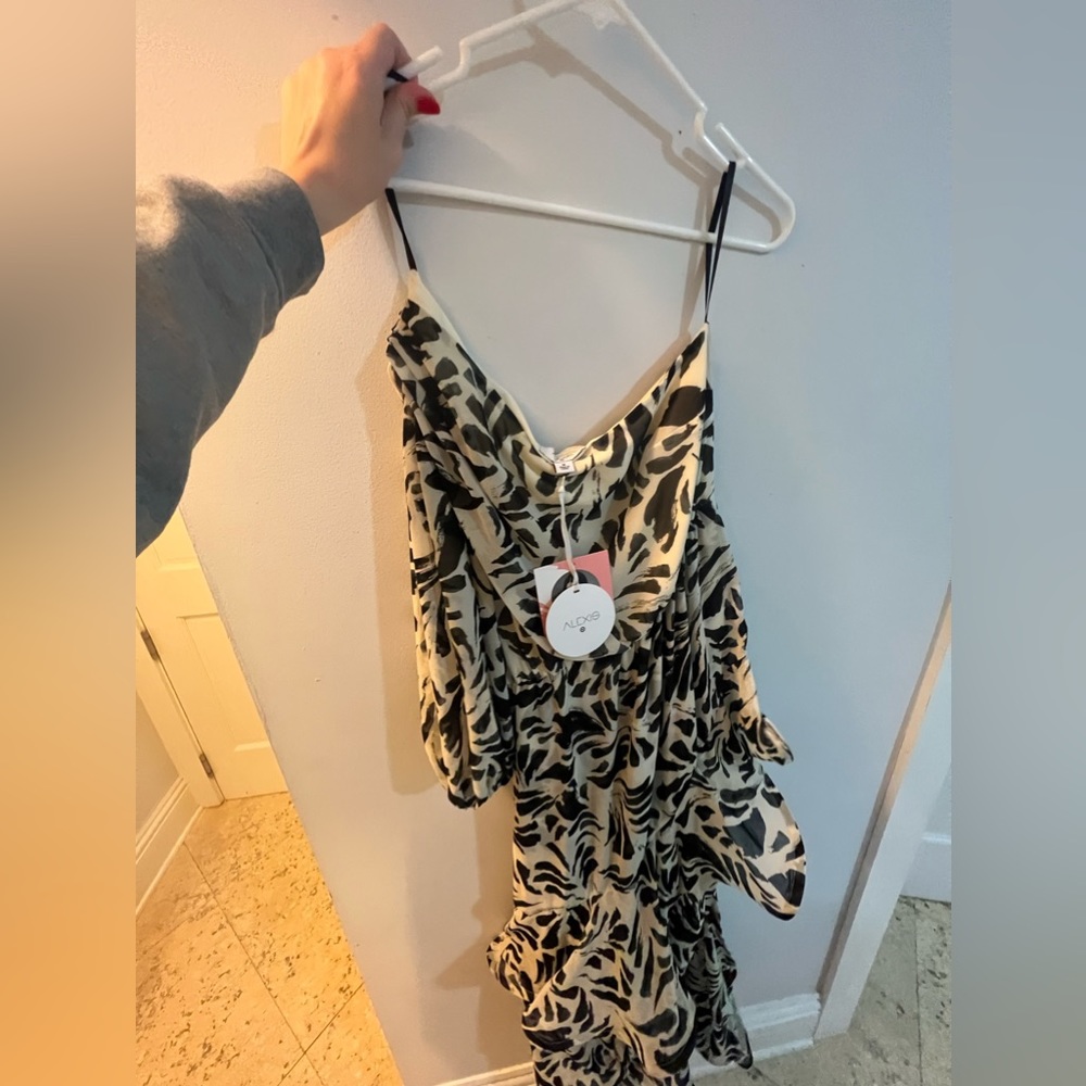Alexis x target collab asymmetrical dress